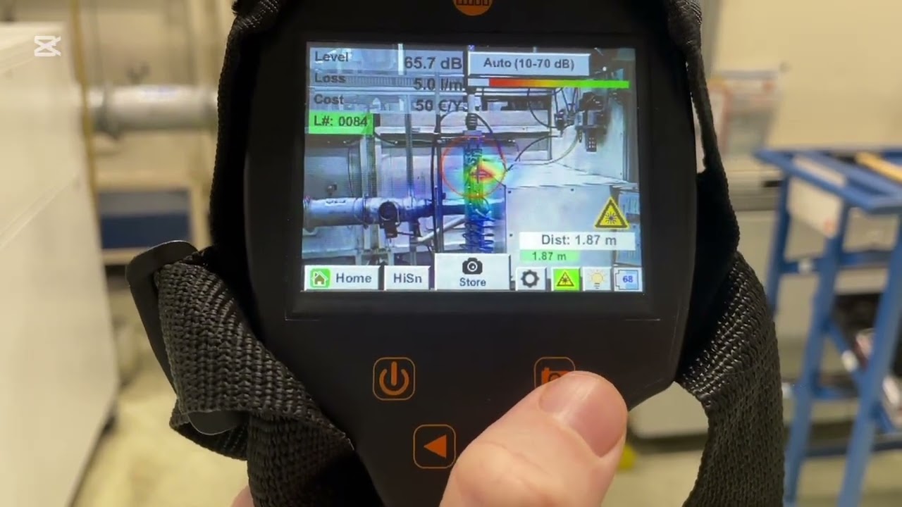 Finding leakage with IFM SDL100 camera