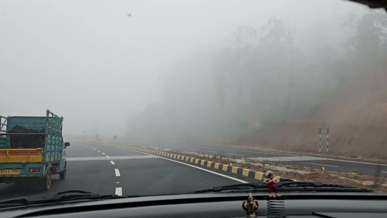 thirthahalli to shimoga road early morning 🌄🌅 view