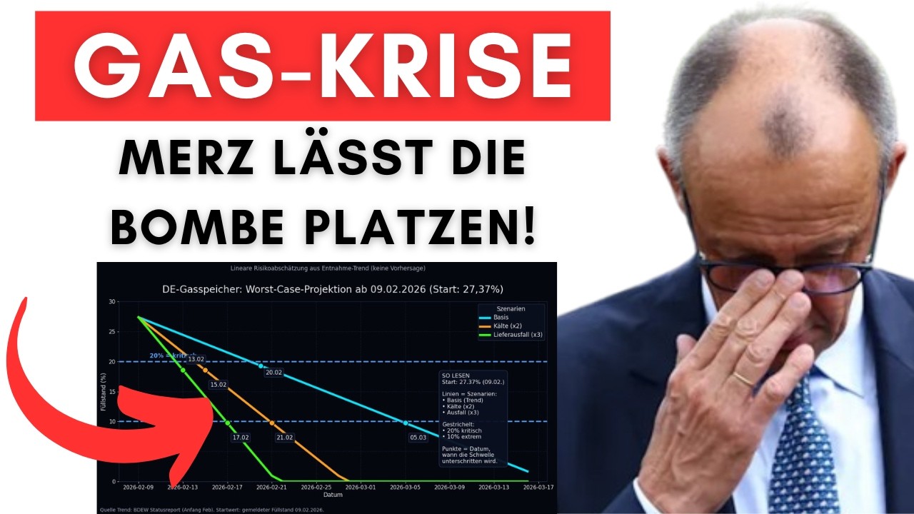 Merz verbietet die Gas-Debatte bis Ende März & nimmt die Krise bewusst in Kauf!