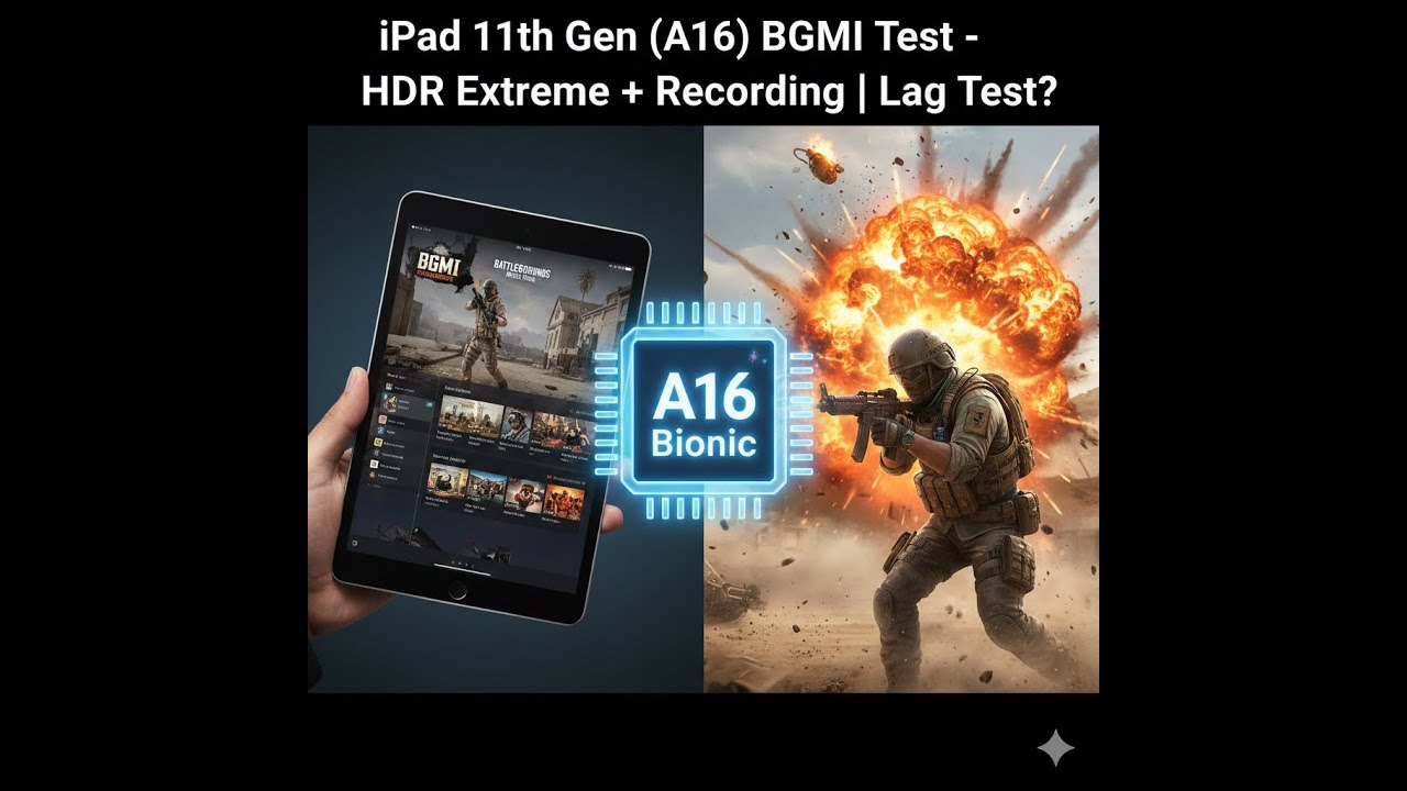 iPad 11th Gen (A16) BGMI Test - HDR Extreme + Recording | Lag Test?