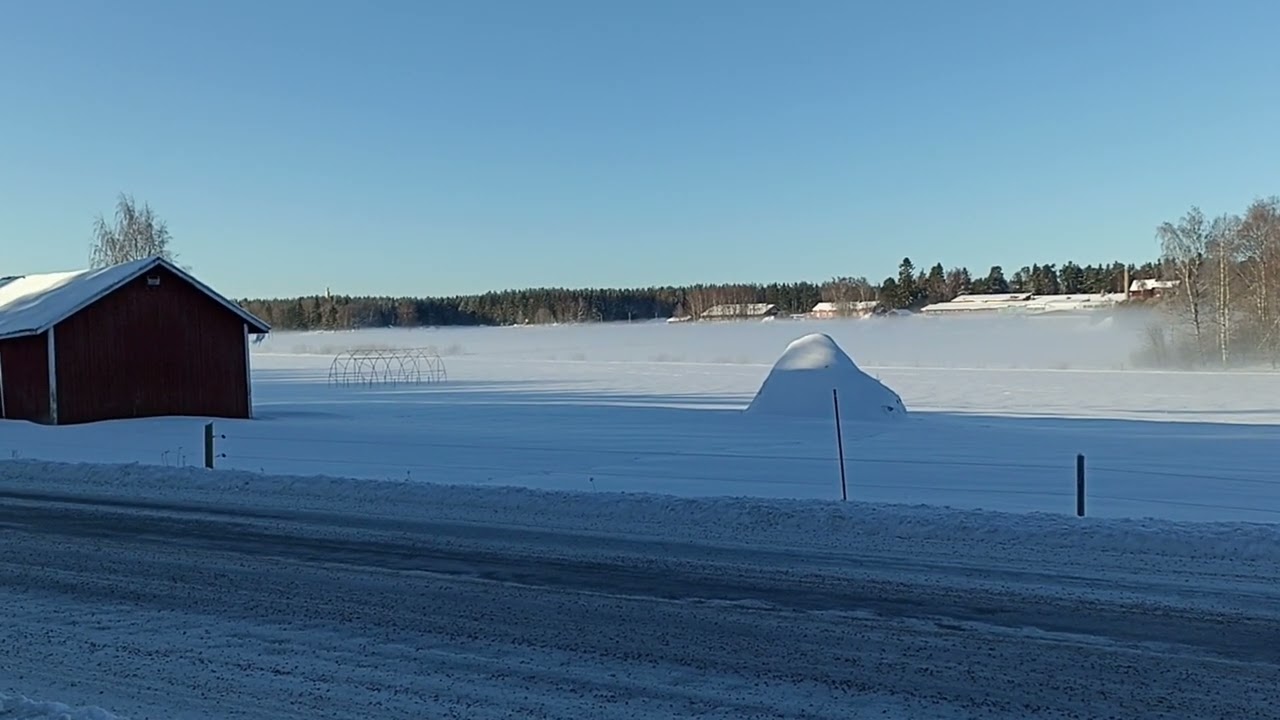 мороз,туман,Весна, Финляндия.pakkanen, sumu, kev&auml;t, Suomi