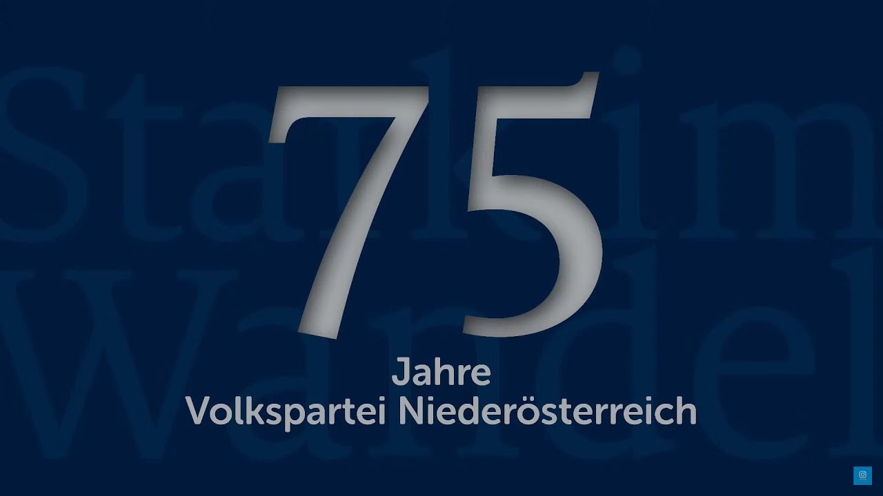75 Jahre Volkspartei Nieder&ouml;sterreich