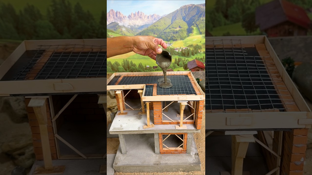 New 2026! Build 2-story House by Mini Bricks.  