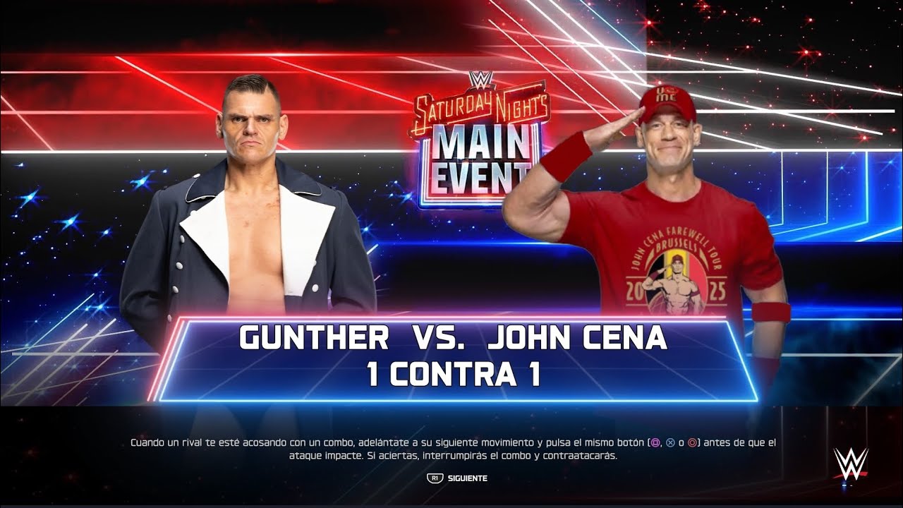 WWE 2K25 Gunther vs John Cena -  John Cena's Final match