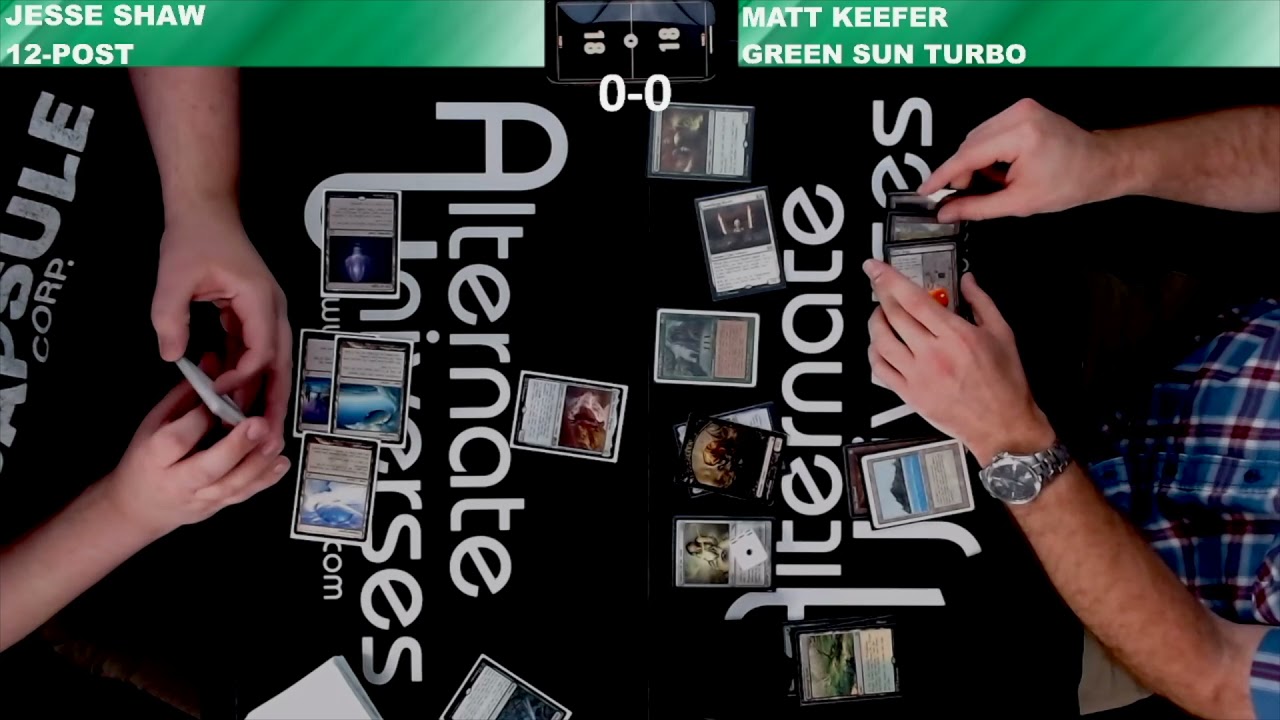 MTG Legacy Gameplay: 12-Post vs Sylvan Plug