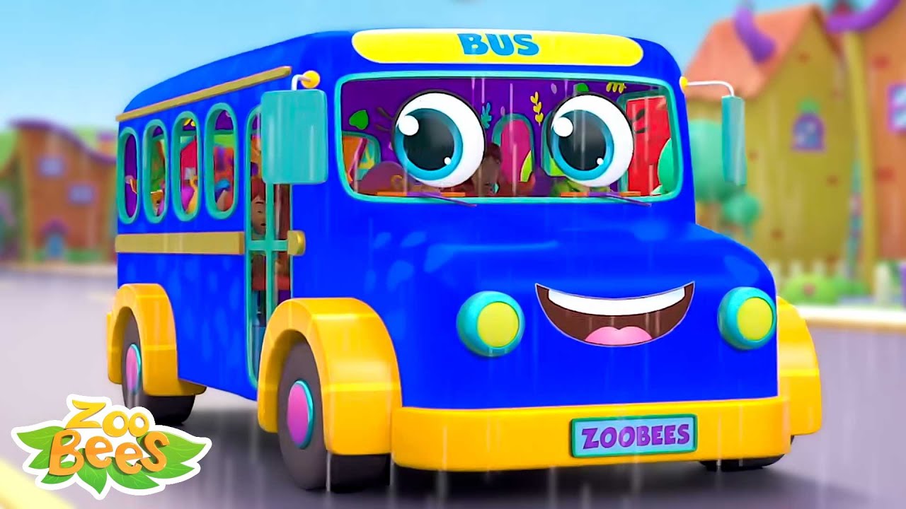 As Rodas Nos Veículos Canção Se ônibus + Músicas Infantis Por Zoobees