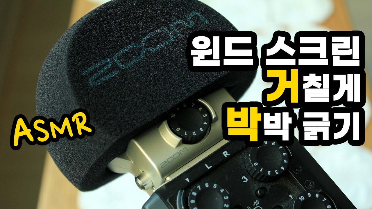 ASMR 🥨 윈드스크린 거칠게 벅벅 긁기 (요청영상) / 박박 긁는 ASMR / 윈드스크린 긁기 asmr  / 윈드스크린 터칭 스크래칭 / 귀청소 ASMR / 귀파기 ASMR