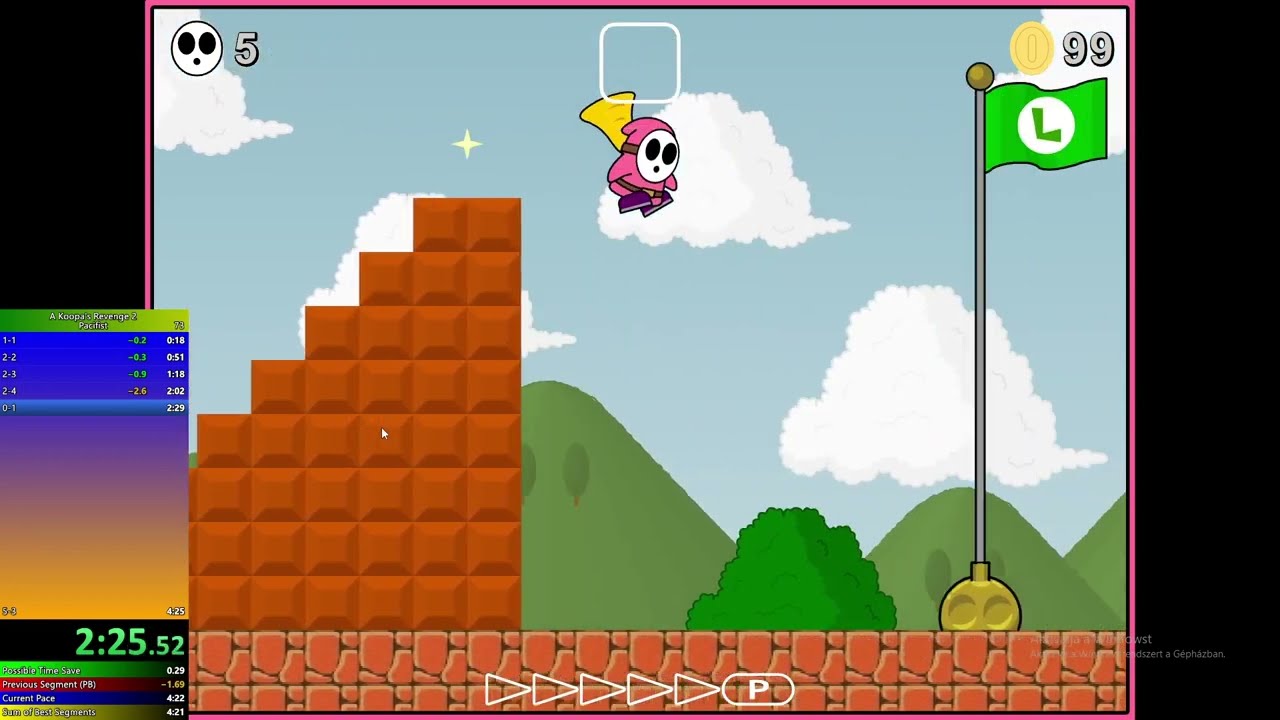 A Koopa's Revenge 2 Pacifist Speedrun 4:18.82 (Former WR)