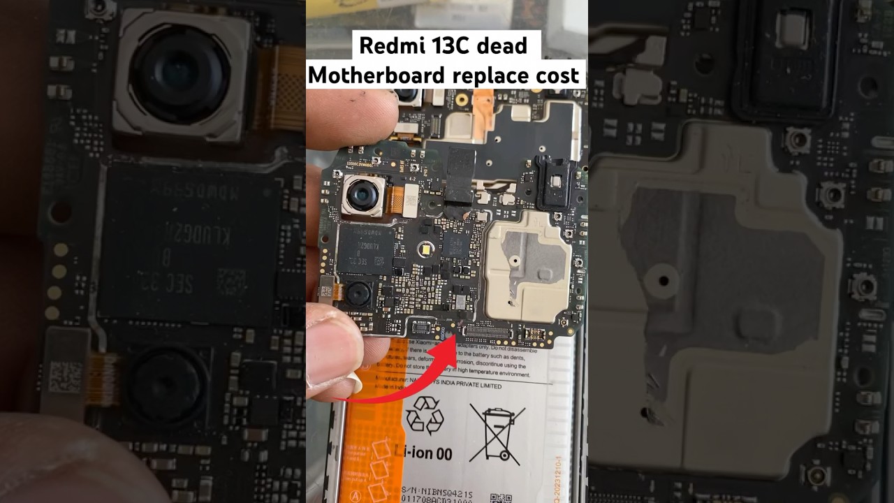 Redmi 13C 5G dead motherboards replace cost #trending #motherboard #repair #shorts #viralvideo