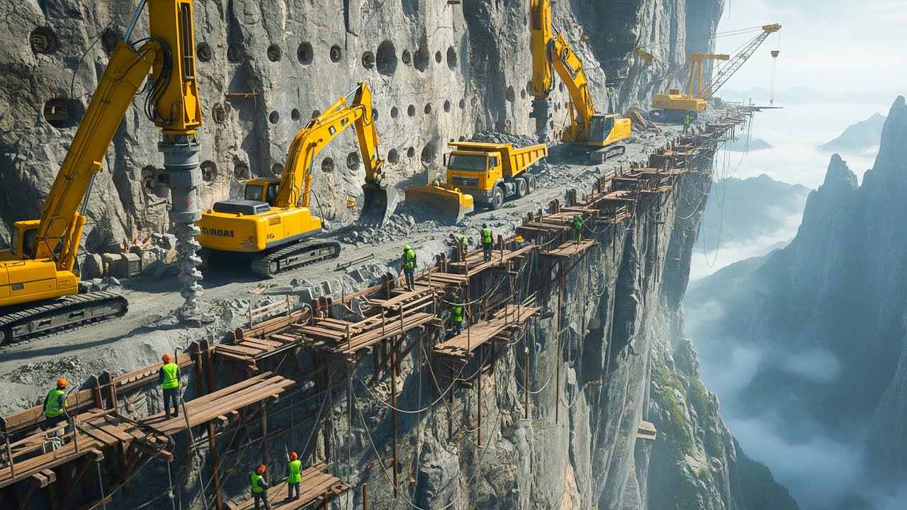 Cómo los Ingenieros Construyen Carreteras Imposibles en los Acantilados de los Andes