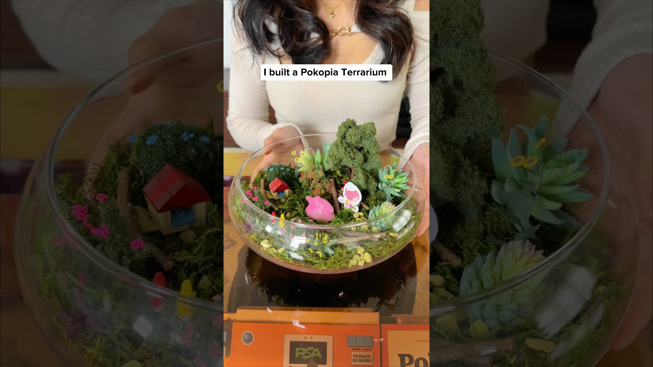I built a Pokemon Pokopia Terrarium
