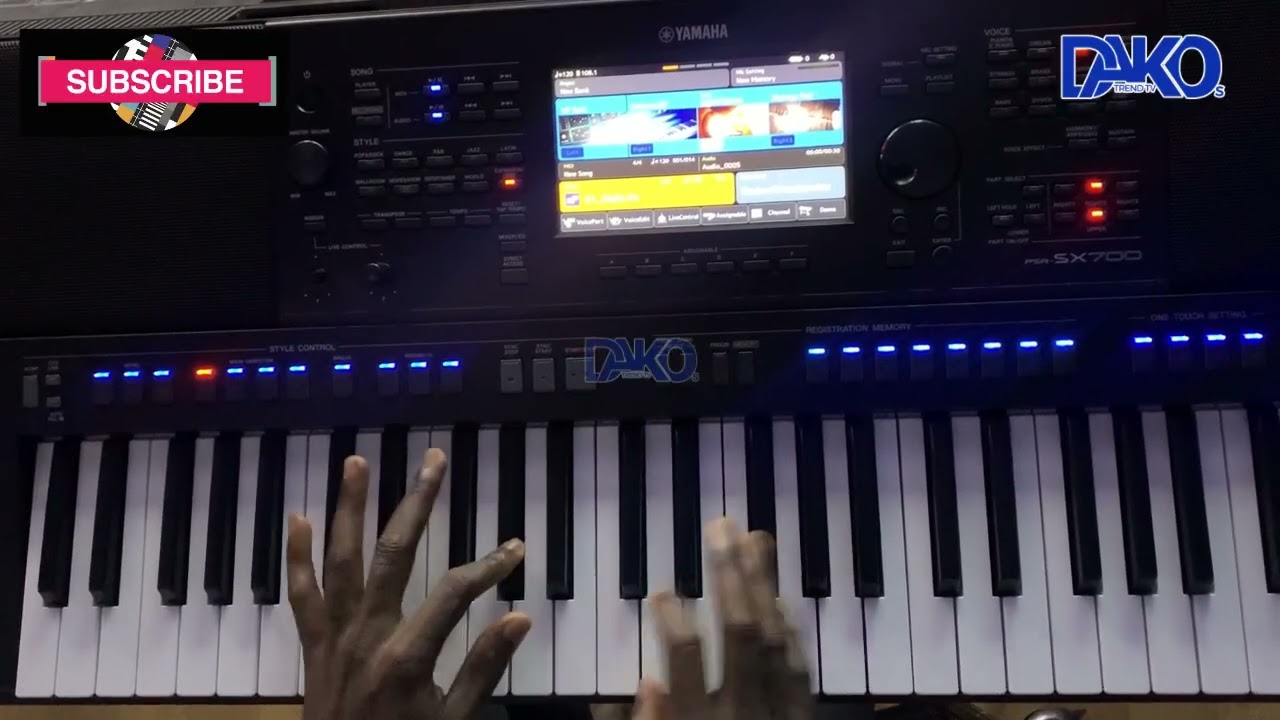 Freestyle of How to play lead guitar on keyboard #gospelmusicians  #gospelmusic #ghanaentertainment