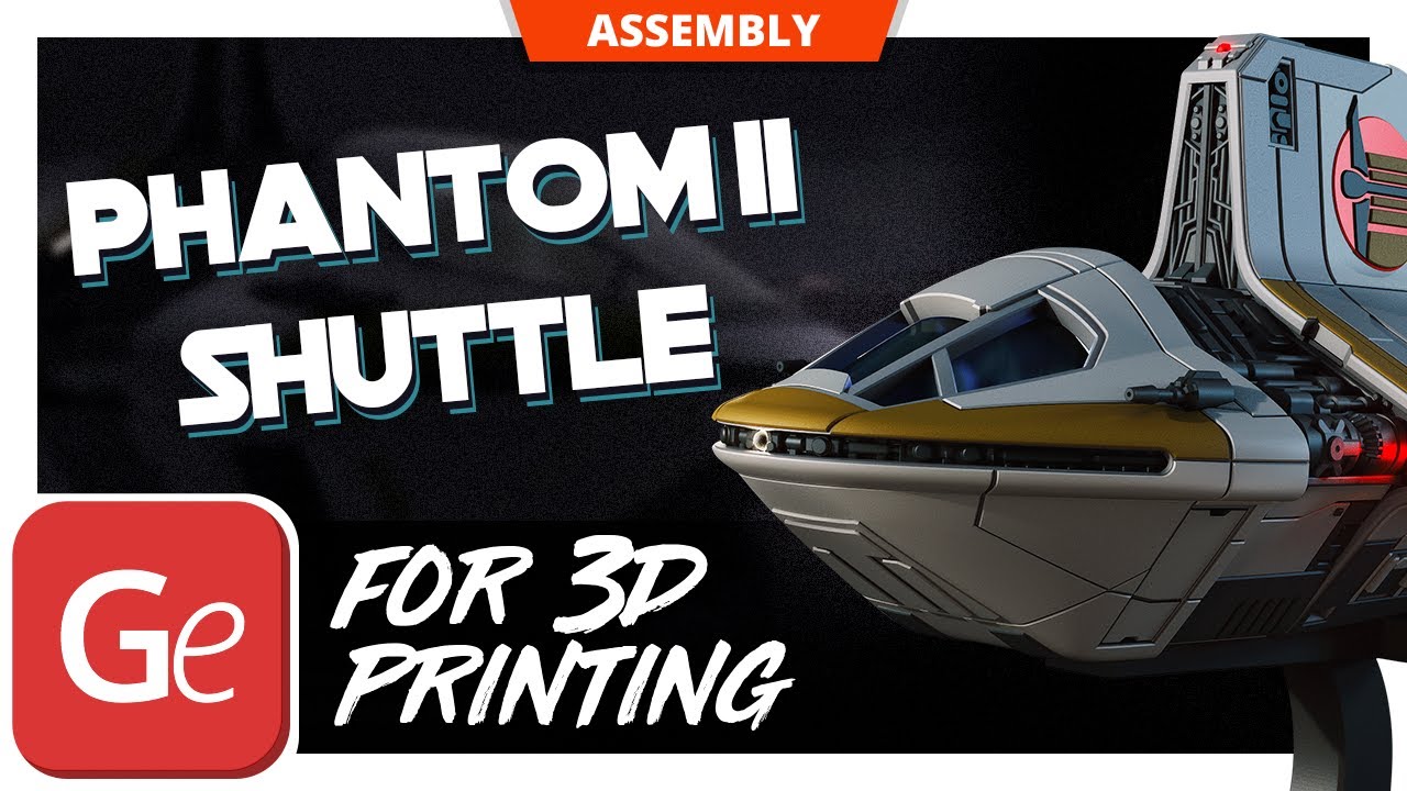 Phantom II Shuttle 3D Printer Files | Assembly by Gambody