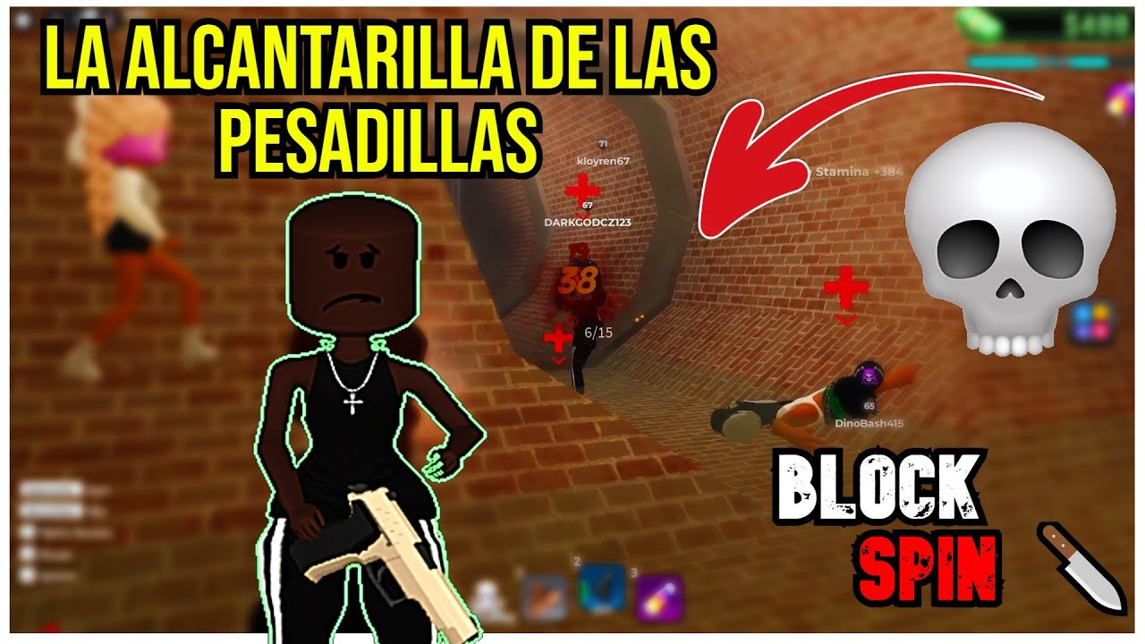 ☠️LA ALCANTARILLA DE LA MUERTE☠️ JUGUE EN SOLITARIO CONTRA UN MONTON DE CLANES EN BlockSpin 🔪roblox