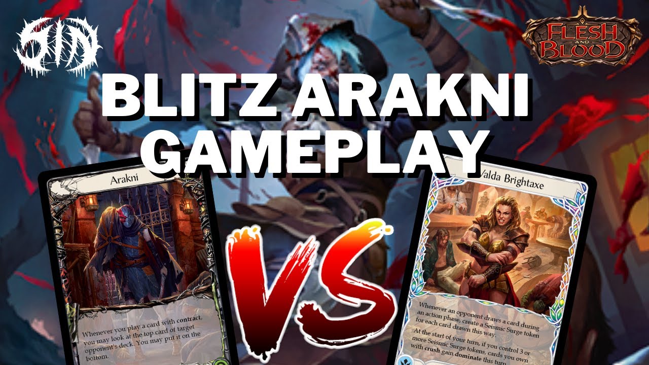 Blitz Arakni Vs. Valda! Flesh and Blood Dynasty Talishar Gameplay!