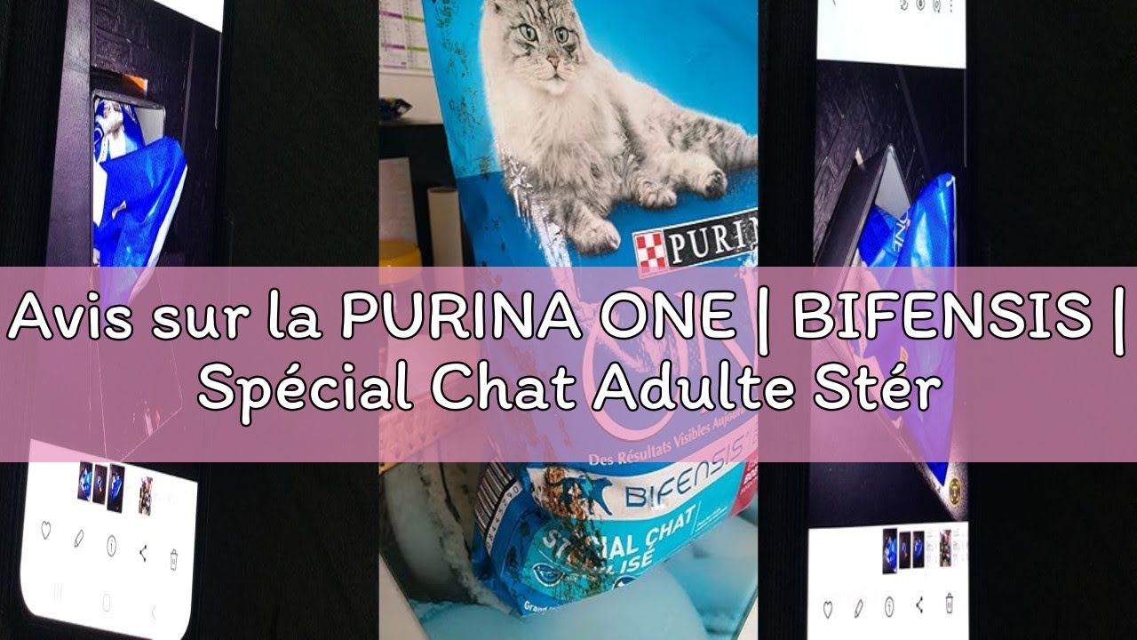 Avis sur la PURINA ONE | BIFENSIS | Spécial Chat Adulte Stérilisé | Renforce le système immunitaire,
