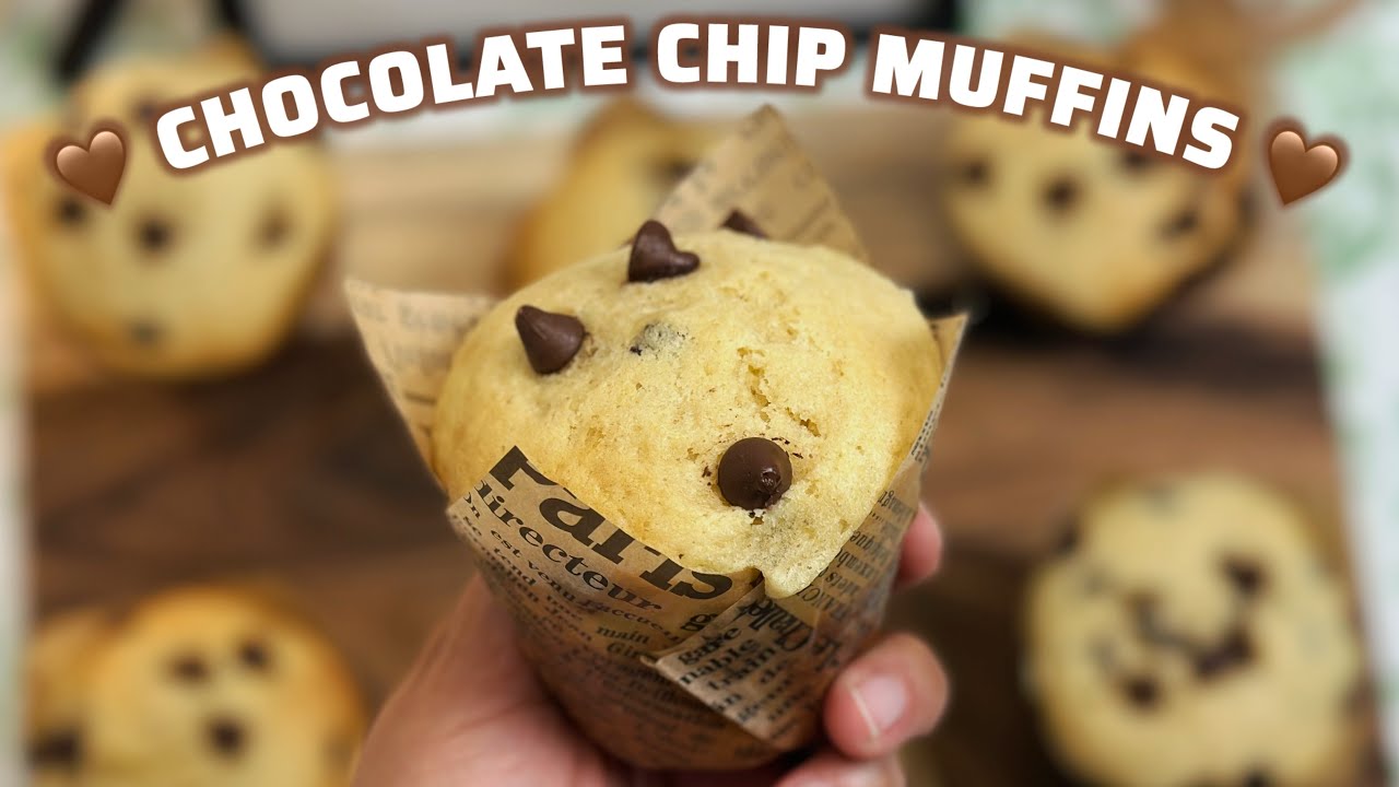 Chocolate Chip Muffins | Soft, Buttery & Bakery-Style