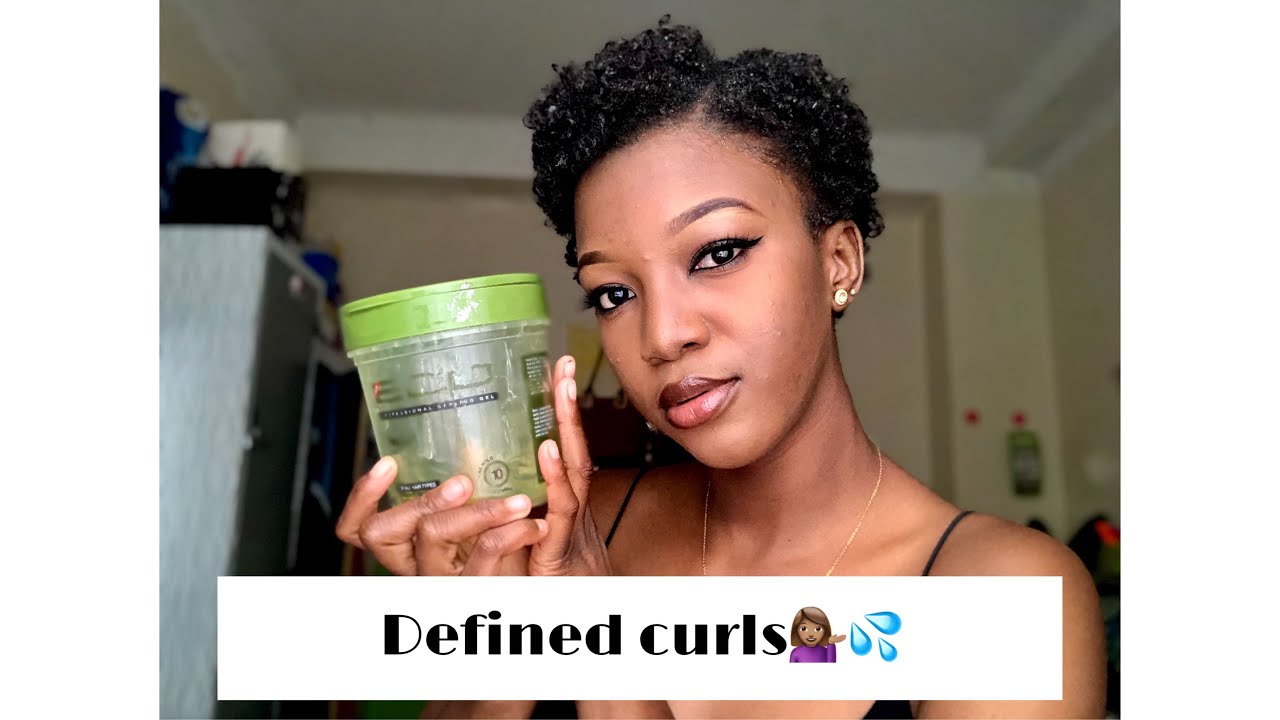 Укладка коротких натуральных волос с помощью геля Eco Styler (сдал или нет?) 🤷🏽‍♀️ || Muchimba