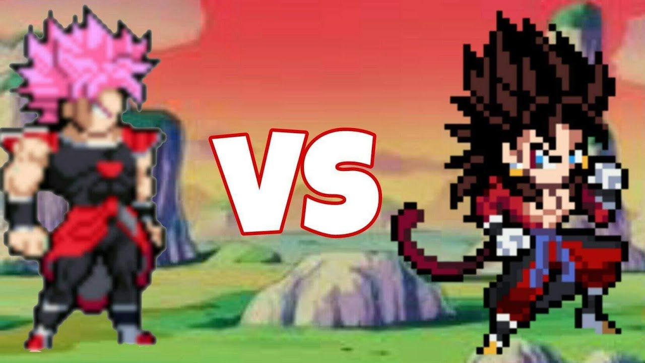 VEGETTO SSJ 4 XENO V.S BROLY SSJ ROSE