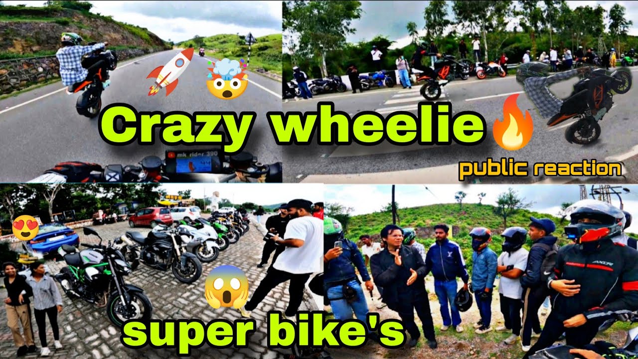 Aaj to sunday ride par full wheelie 😱🚀 || super bike ke sath ride 🔥
