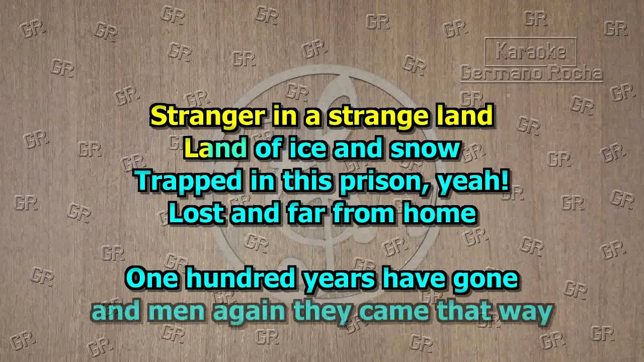 Iron Maiden - Stranger In a  Strange Land (Karaoke)