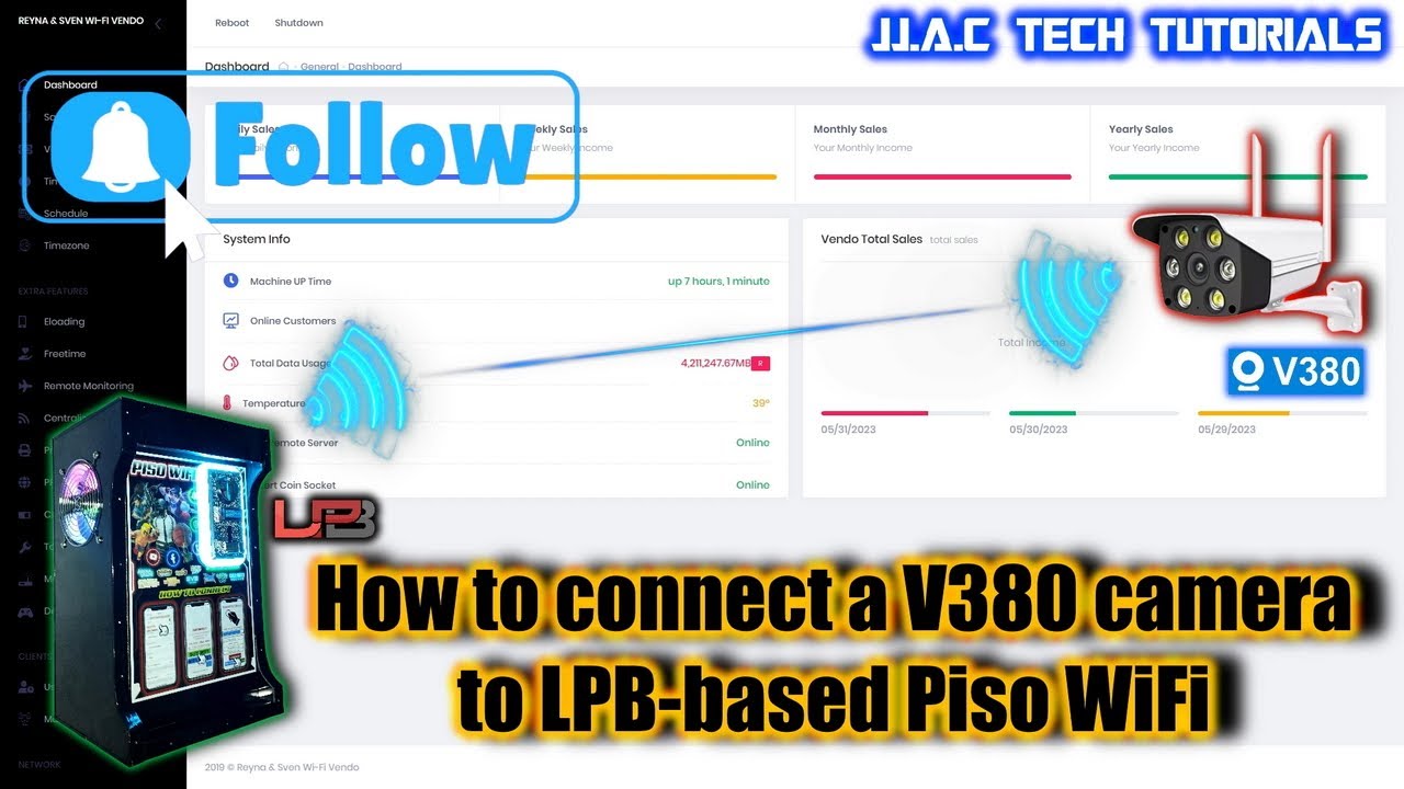 Как подключить камеру V380 к Piso WiFi на базе LPB