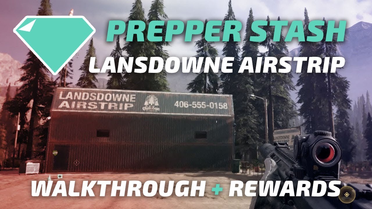 HANGAR PAINS: LANSDOWNE AIRSTRIP PREPPER STASH | FAR CRY 5
