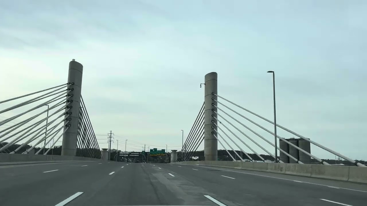 USA Road Drive with me in spring /سفر بامن در شهرها وجاده هاى امريكا در فصل بهار