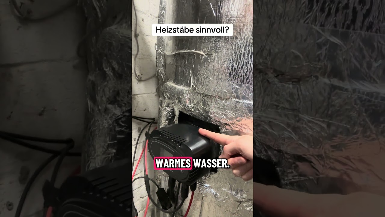 G&uuml;nstig Warmwasser machen! Simpler Heizstab am Balkonkraftwerk spart &Ouml;l und Gas.