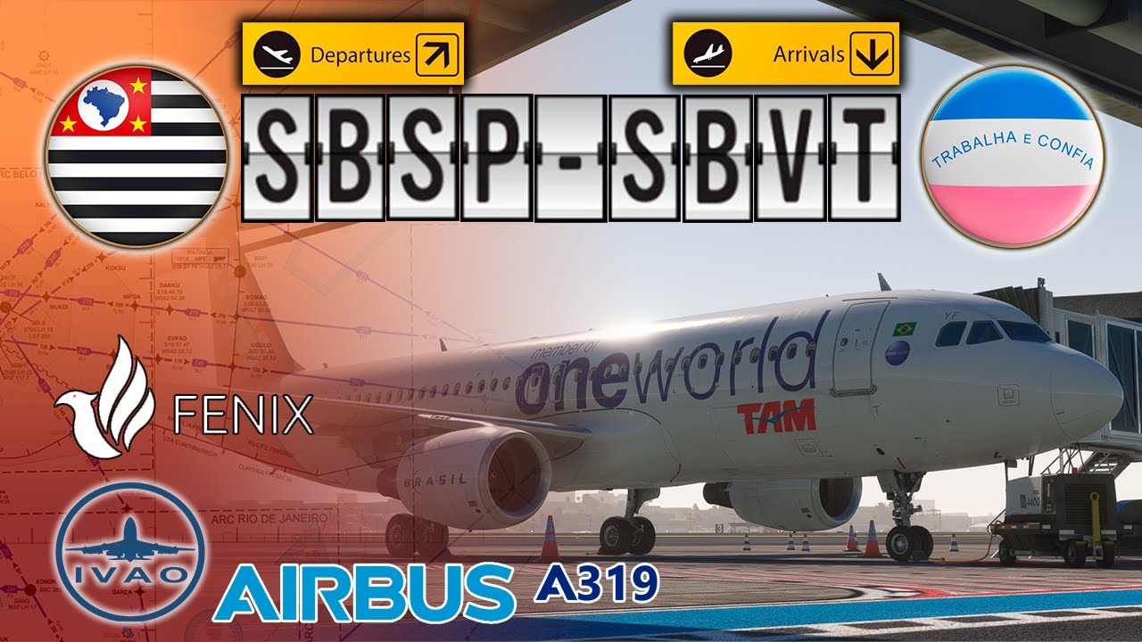 SBSP (CGH) - SBVT (VIX) | AIRBUS A320 TAM ONE (TAM1320) #msfs2020