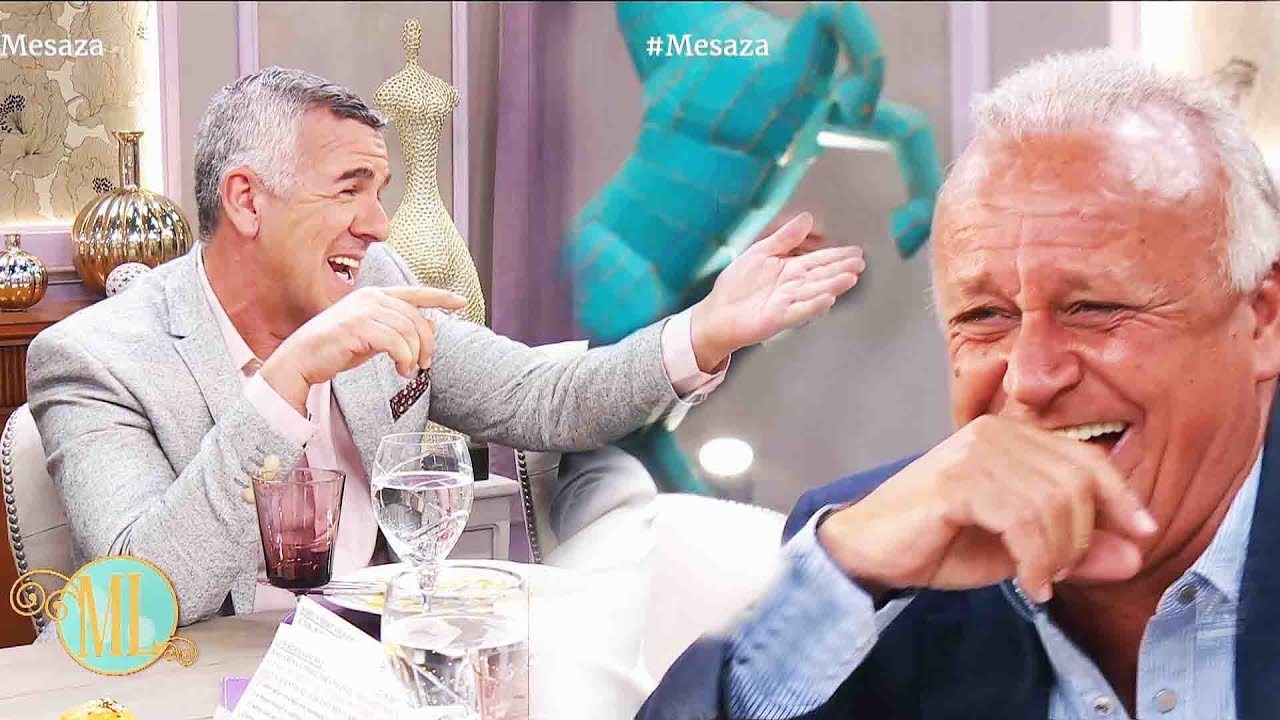 Desopilante momento entre Miguel del Sel y Dady Brieva en la mesa de Mirtha