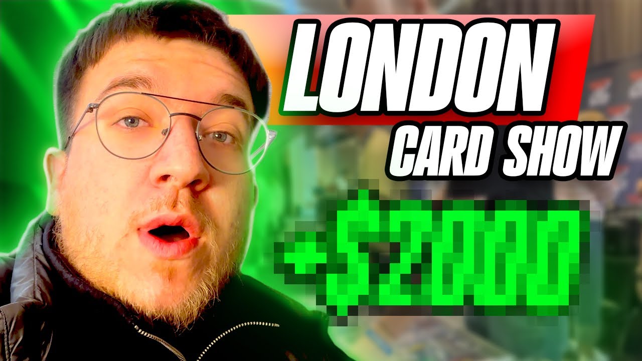 I WAS A VENDOR AT THE LONDON CARD SHOW AND SOLD OVER $2000 WORTH OF SPORTS CARDS!