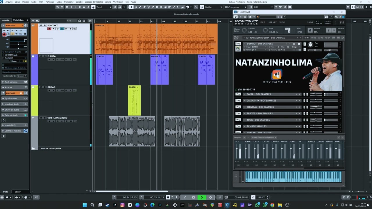 KIT NATANZINHO LIMA - KONTAKT - BOY SAMPLES