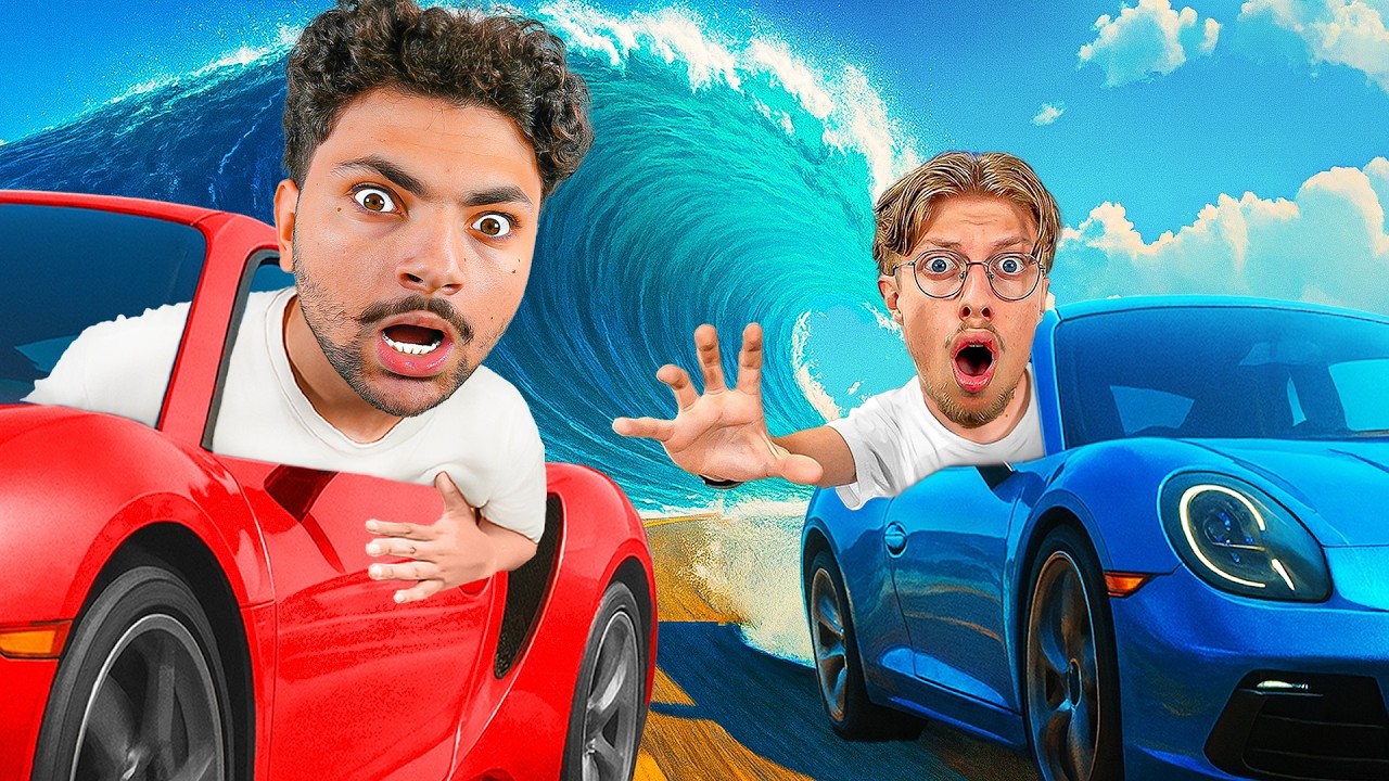 Celui qui ECHAPPE au TSUNAMI en 1er Gagne ! (ft. StundZow)