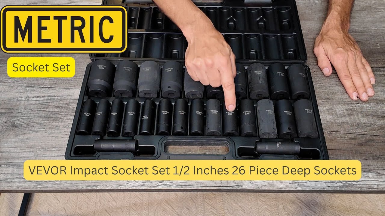 All Metric VEVOR 1/2'' Deep Impact Socket Set Review &ndash; Built to Take a Beating!