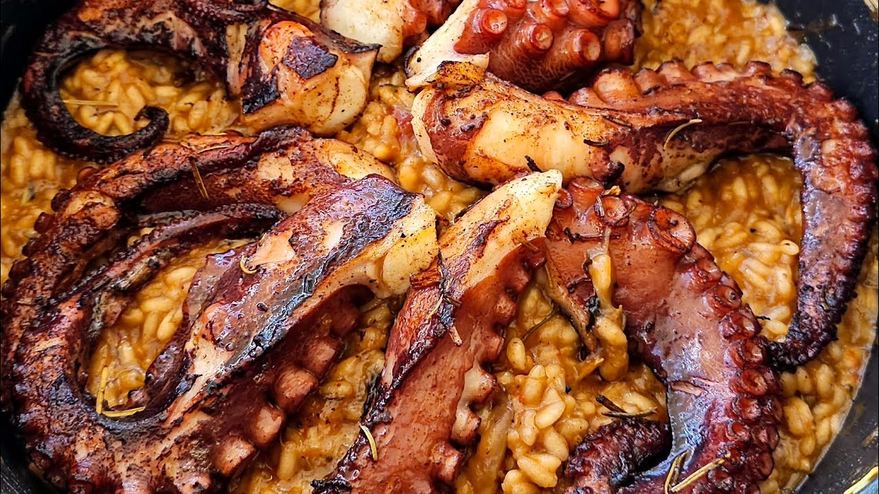 Octopus Risotto! Easy and Fancy, perfect for the holidays!