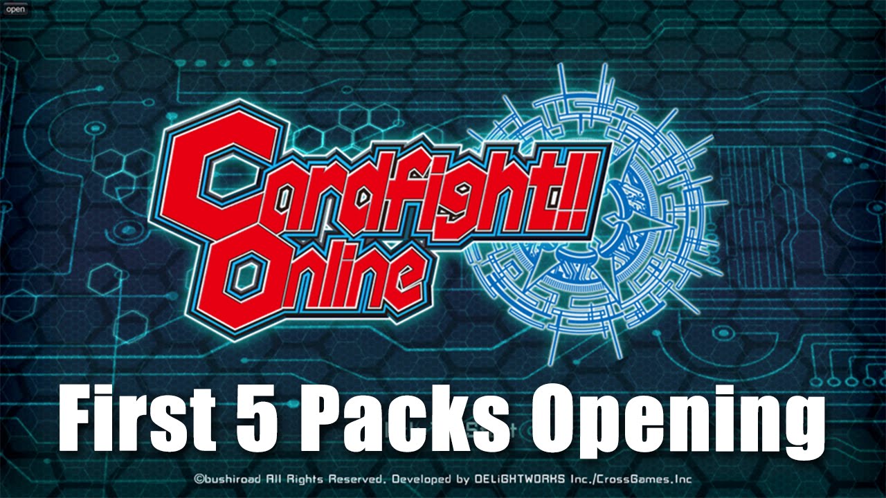 [Cardfight! Online - Closed Beta] - First 5 Packs Opening