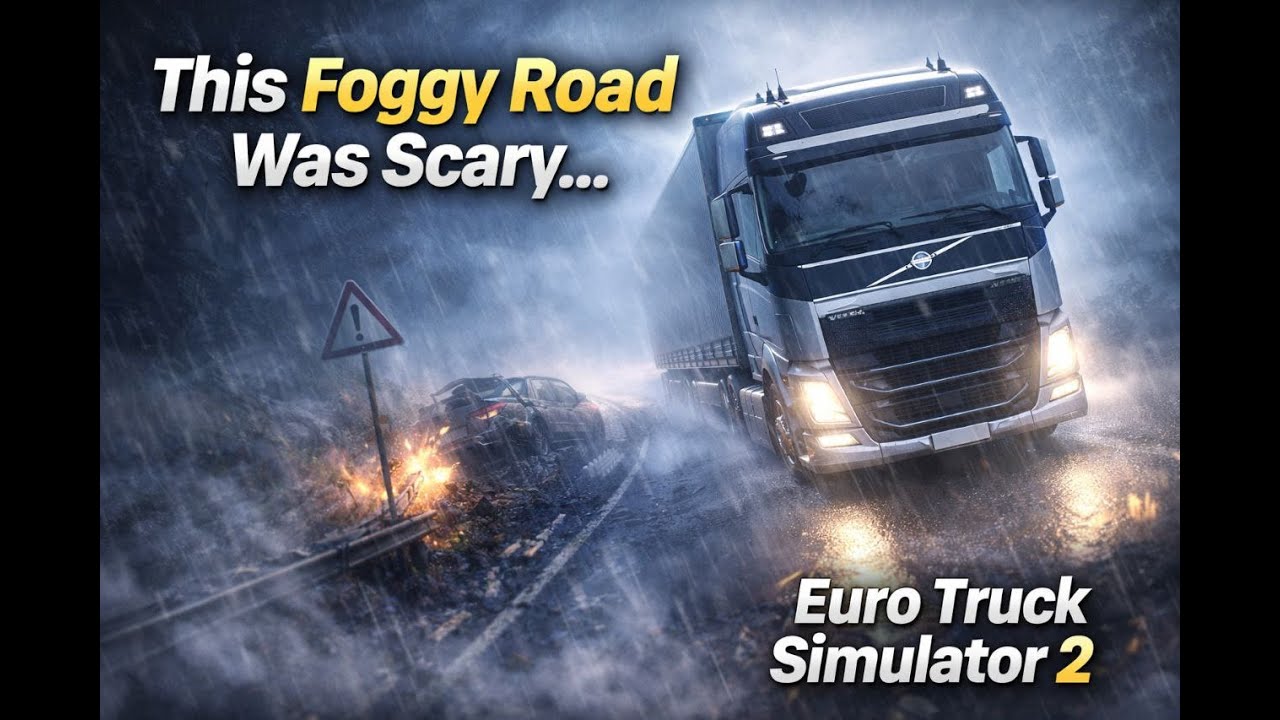 This Foggy Road Was Scary… | Euro Truck Simulator 2#eurotrucksimulator2