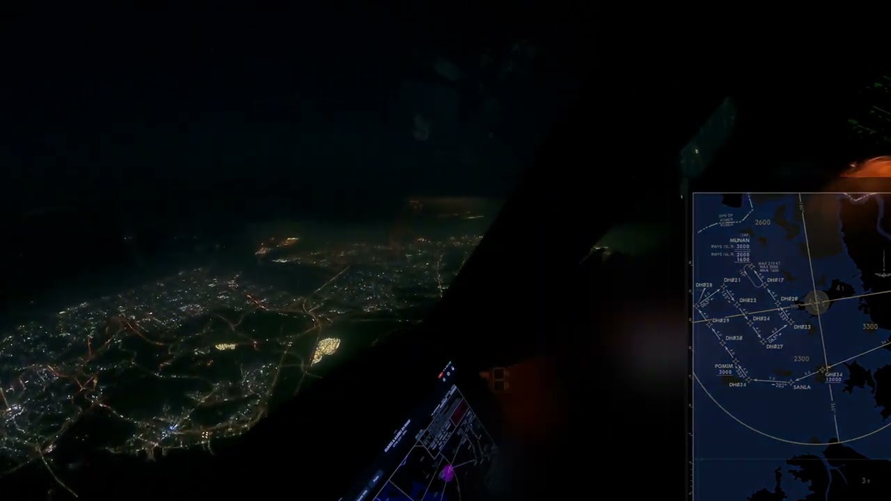 captain J.B fly from Hong Kong to Seoul