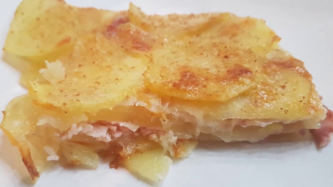 TORTINO DI PATATE AL FORNO CON PROSCIUTTO COTTO E FORMAGGIO | FoodVlogger