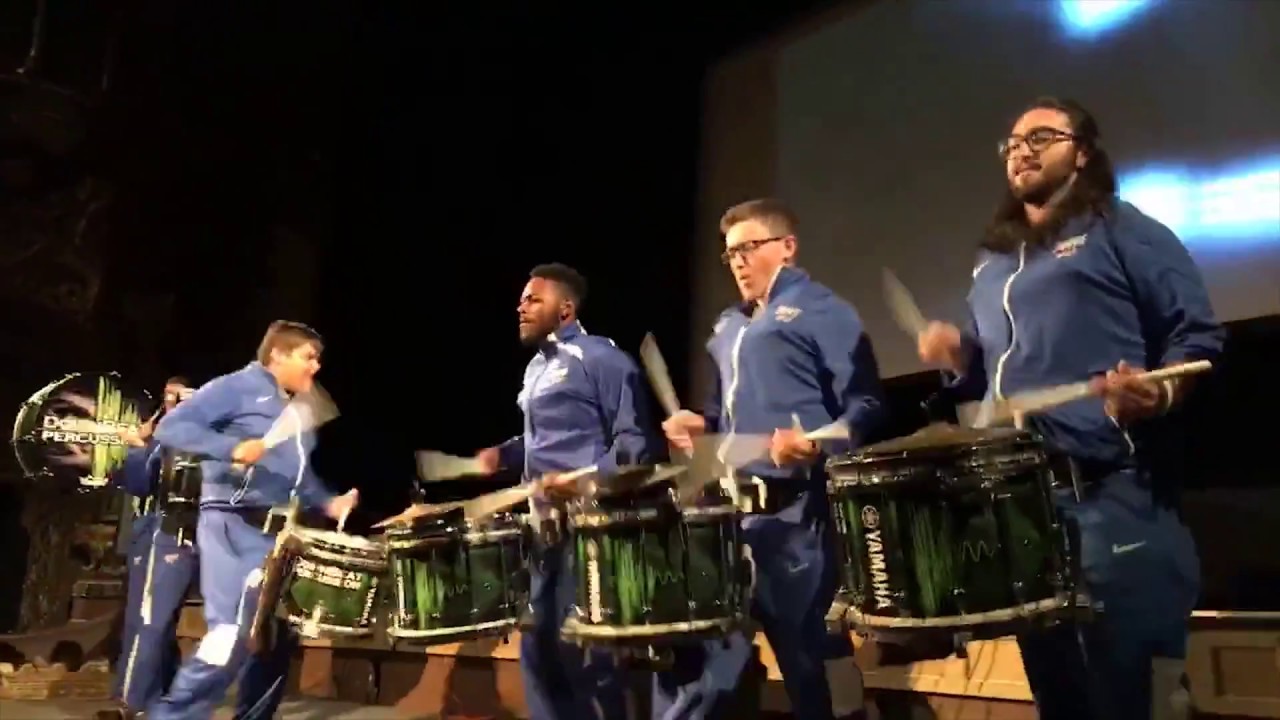 The Buffalo Bill's Drumline performs at the inaugural All-CNY High School Sports Awards