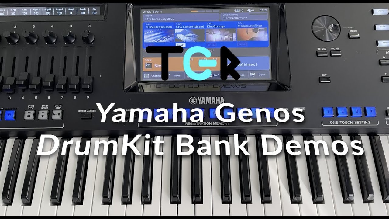 Yamaha Genos Drum Sounds | Audio Demos