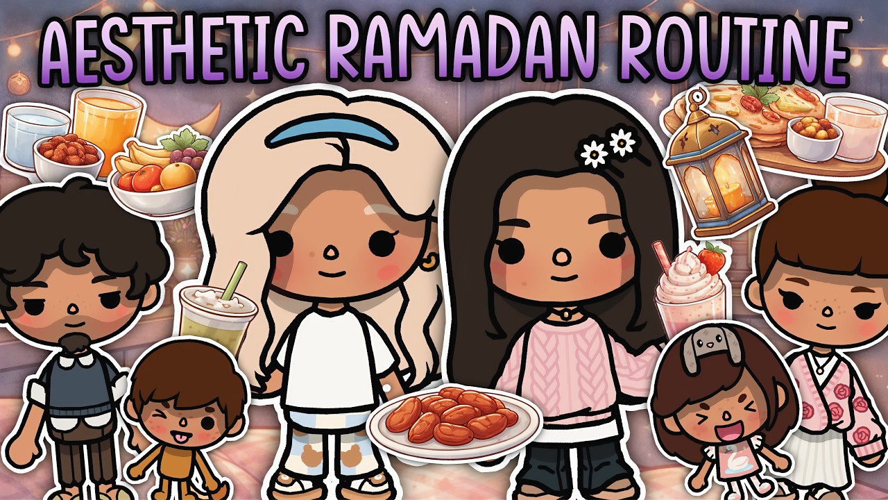 AESTHETIC RAMADAN ROUTINE 🕌🌙 | TOCA BOCA STORY DEUTSCH