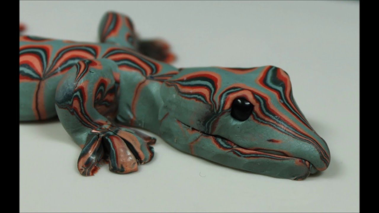 HOW TO MAKE A CUTE GECKO WITH POLYMER CLAY