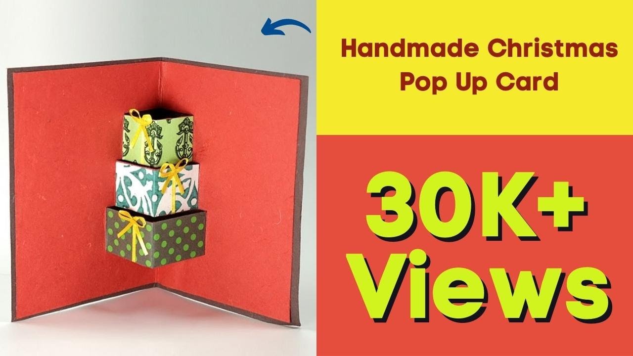 DIY 3D Christmas Card - Handmade Christmas Pop Up Card