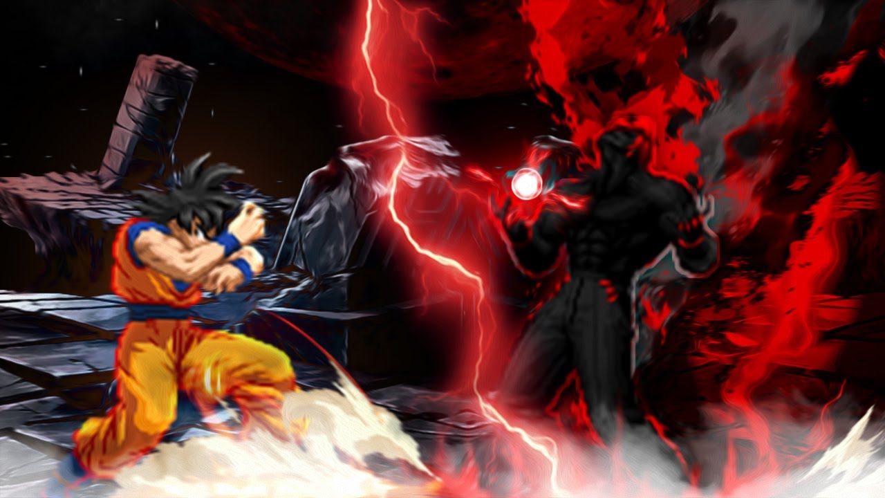 Valmar Rugal unleashes his true strength. DBS vs KOF MUGEN Blizzard Goku vs Valmar Rugal