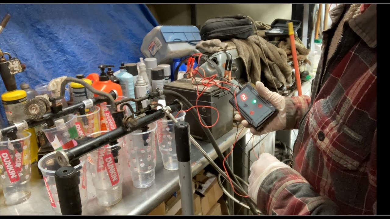 LS fuel injector testing before firing the turbo 4.8! 1955 Buick Special Turbo LS Build Part 58