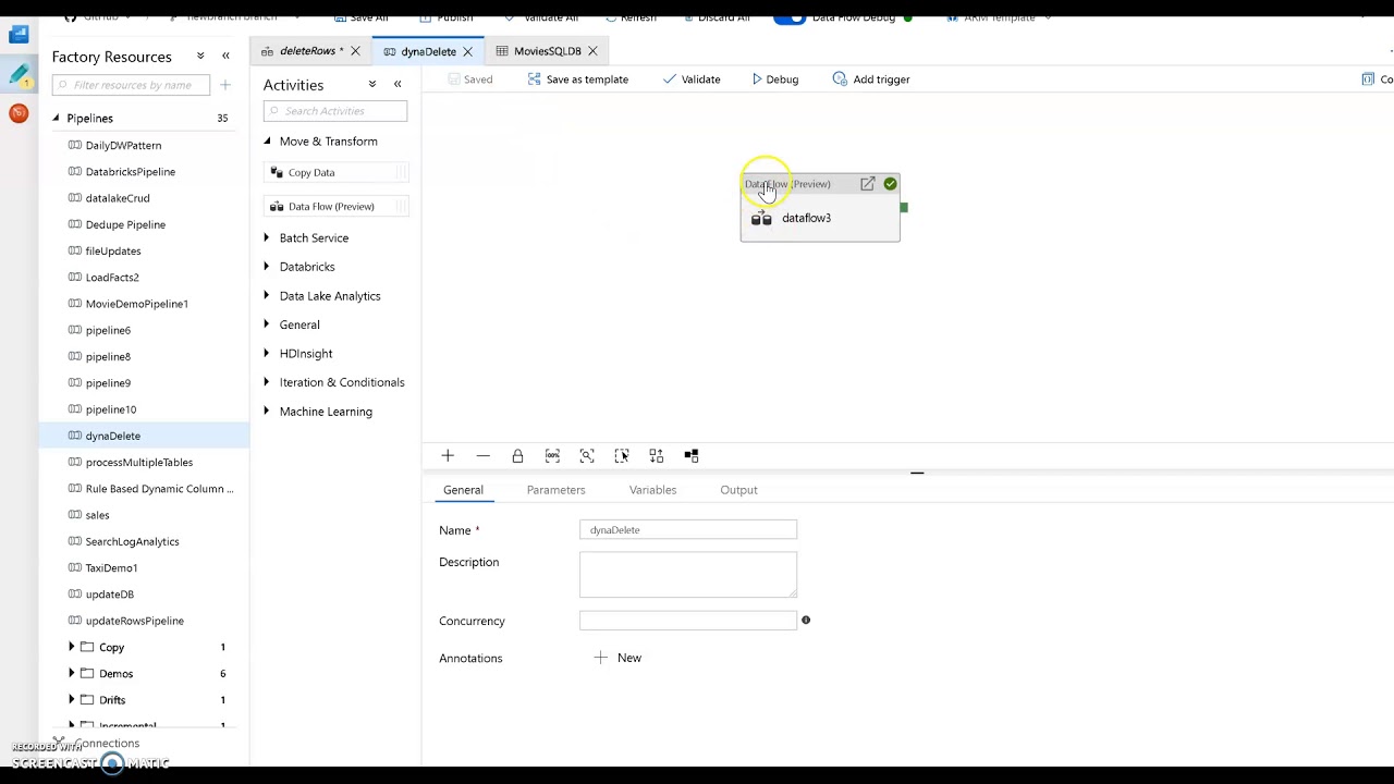 Azure Data Factory Mapping Data Flows: Using Parameters