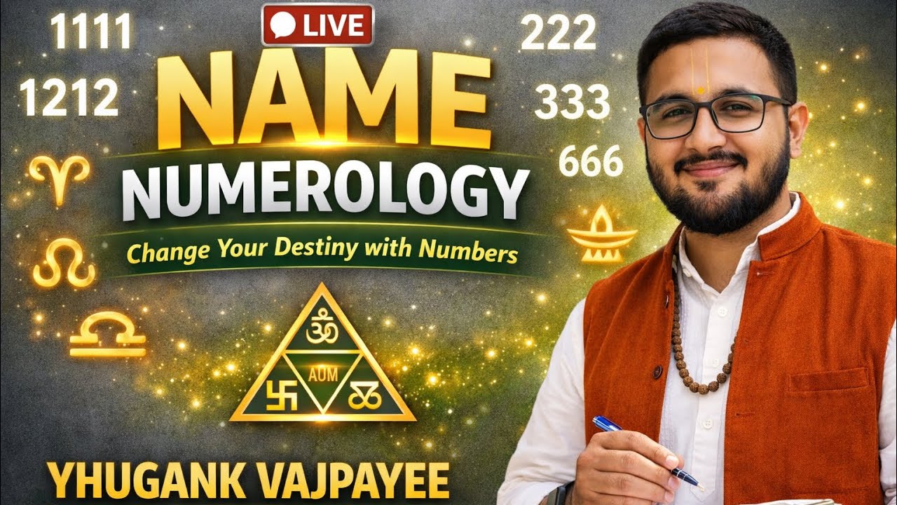 Copy of 🔴 LIVE: Name Numerology Secrets | Kya Aapka Naam Aapki Destiny Change Kar Sakta Hai
