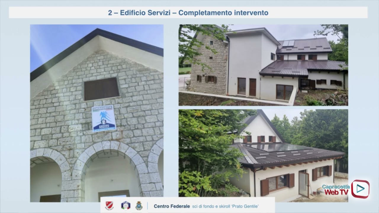 CapracottaWebTv2025. Presentazione del “centro  federale Sci di Fondo e Skiroll” di Capracotta.1 /4